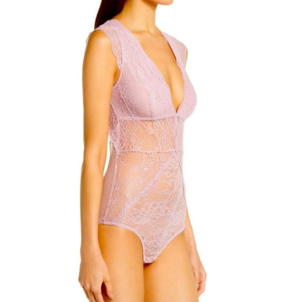 Sam Edelman Lace Dawn Pink Bodysuit - Picture 3 of 11